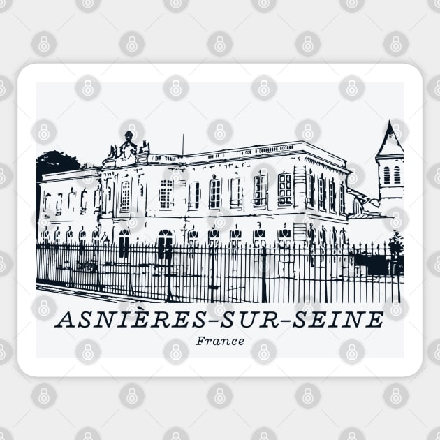 Asnières-sur-Seine - France Sticker by Lakeric